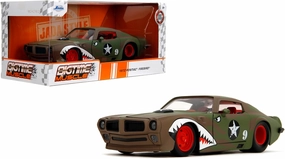 Bigtime Muscle 1:24 1972 Pontiac Firebird Die-Cast Car, Toys for Kids and Adults(Primer Green)