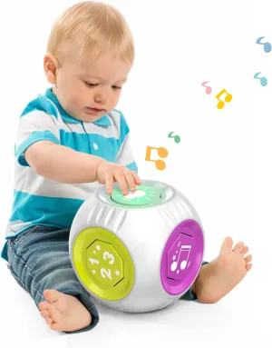 Bilingual Educational Toy for 1 Year Old Boy Girl, Musical Learning Cube Baby Toy 6-9-12-18 Month, Birthday Gift for 1 Year Old Boy Toy, Christmas Toy for 1  Year Old Girl Gifts
