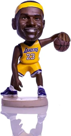 Bobblehead Action Figure #23 Jersey Basketball Star - 5" Collectible Doll for Office, Birthday, or Car Decoration