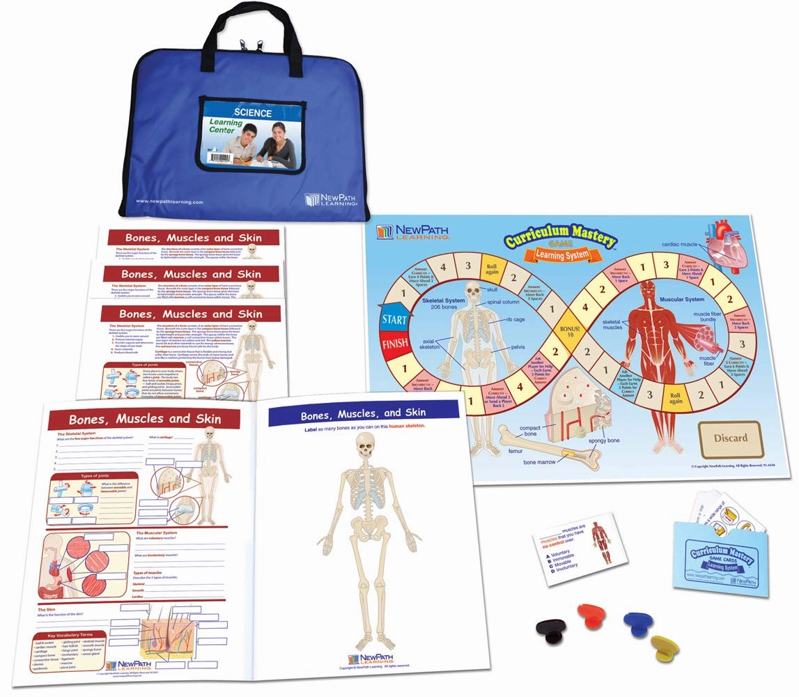 Bones, Muscles & Skin Learning Center Game - Grades 6-9