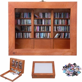 Bookshelf 300pcs Mini Books Mini Bookshelf Ornament Miniature Decor Shake Away Your Anxiety Miniature Library for Book Lovers Home Room Office Decor