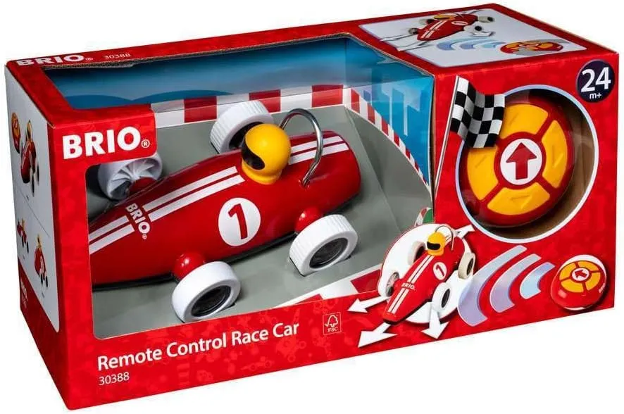 BRIO 30388 Remote Control Race Car - Interactive Racing Toy for Toddlers | Age Appropriate Design | High Impact-Resistant Plastic | Skill Development | Safety Assured