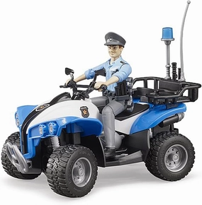 Bruder Quad with Light Skin Police & Accessories (Gender may vary)