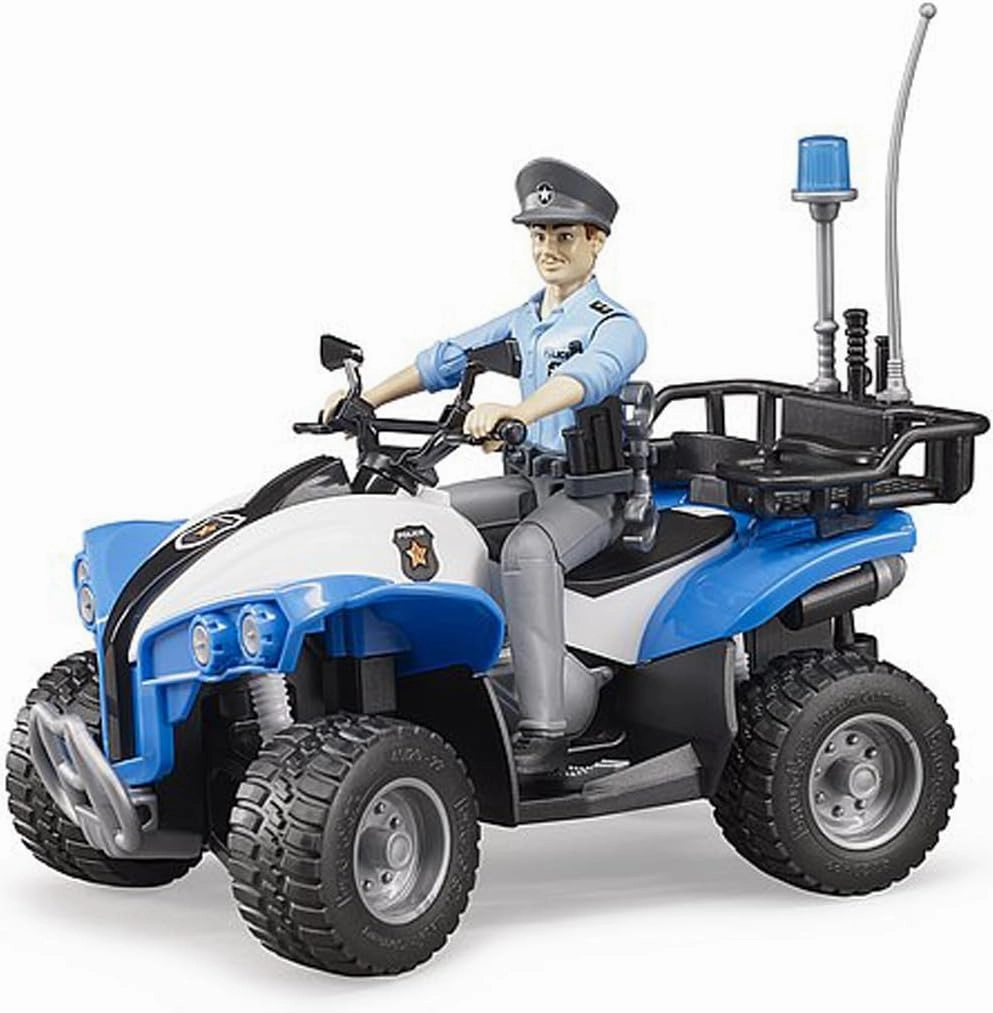 Bruder Quad with Light Skin Police & Accessories (Gender may vary)
