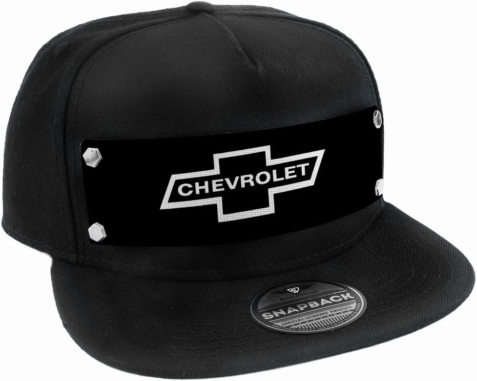 Buckle-Down Snapback Hat-1965 Chevrolet Bowtie Black/White