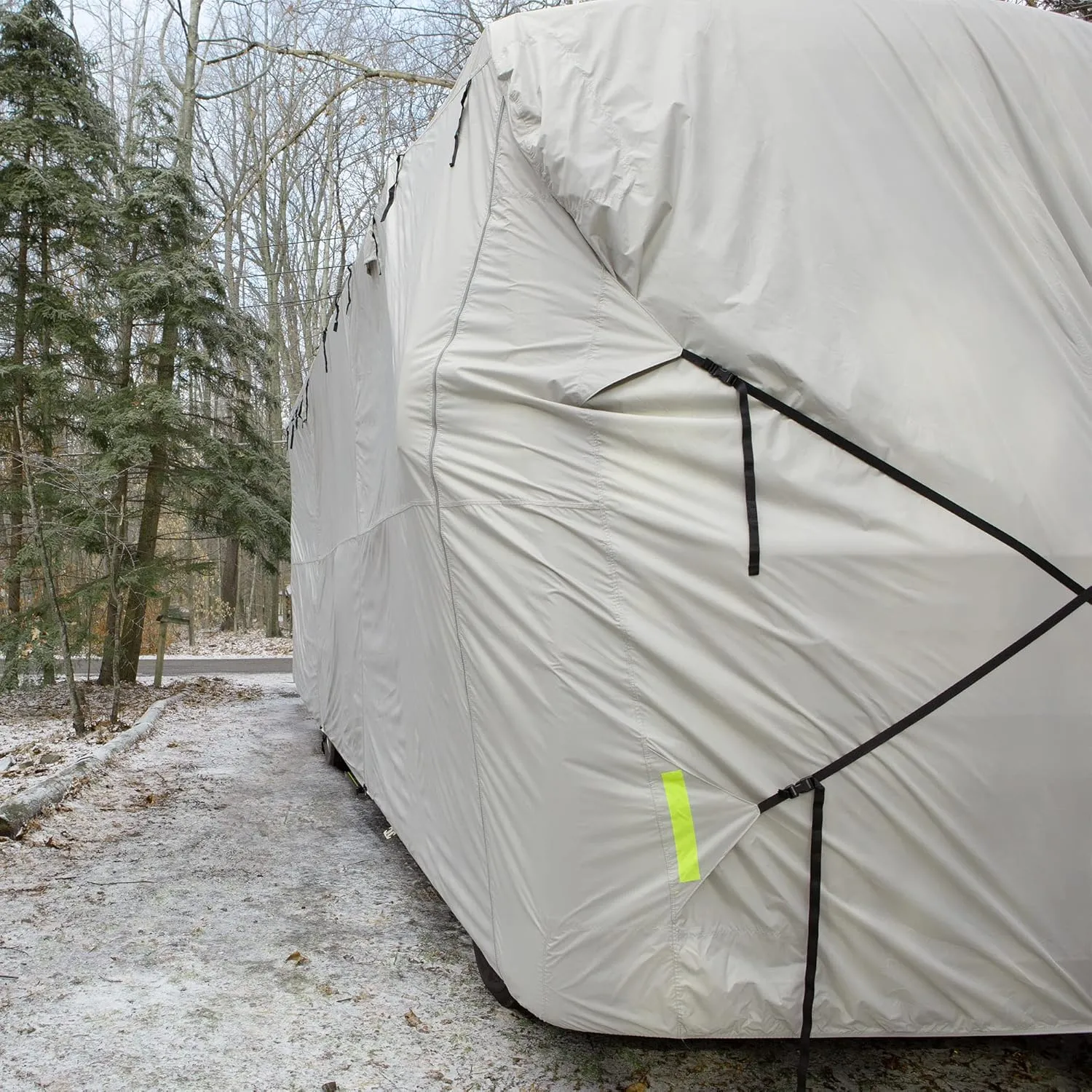 Budge Premier Toy Hauler RV Cover Fits Toy Hauler RVs 17' to 18' Long (Gray, Polyester), 216" L x 105" W x 116" H (RVRP-59)