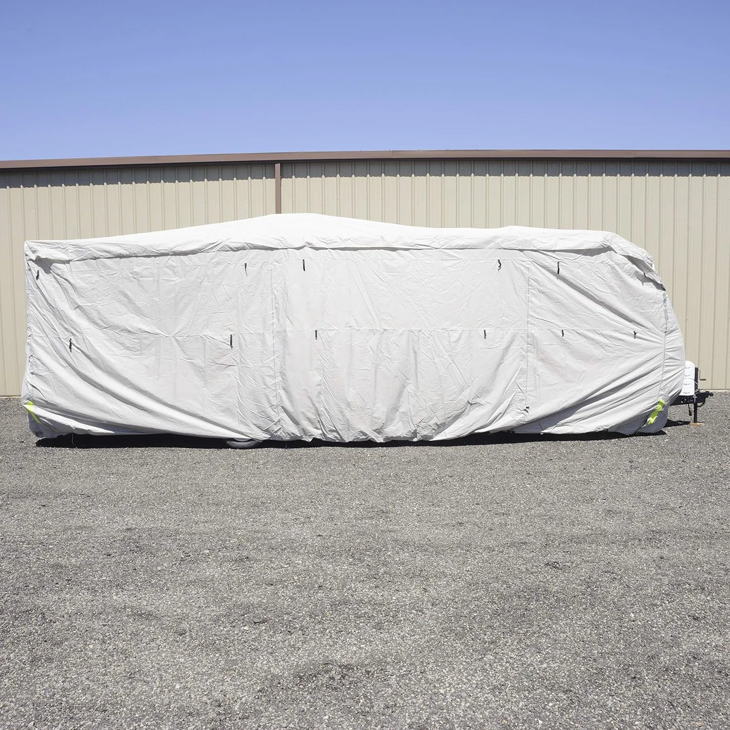 Budge Premier Toy Hauler RV Cover Fits Toy Hauler RVs 17' to 18' Long (Gray, Polyester), 216" L x 105" W x 116" H (RVRP-59)