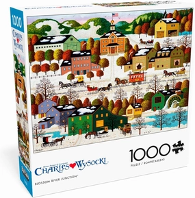 Buffalo Games - Charles Wysocki - Blossom River Junction - 1000 Piece Jigsaw Puzzle for Adults -Challenging Puzzle Perfect for Game Nights - Finished Size is 26.75 x 19.75