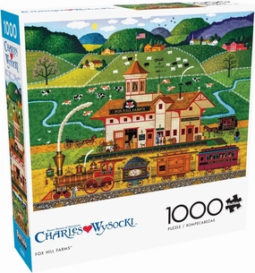 Buffalo Games - Charles Wysocki - Fox Hill Farms - 1000 Piece Jigsaw Puzzle For Adults -Challenging Puzzle Perfect for Game Nights - Finished Size is 26.75 x 19.75