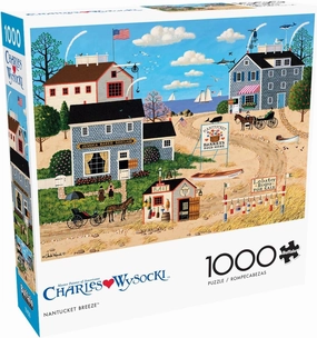 Buffalo Games - Charles Wysocki - Nantucket Breeze - 1000 Piece Jigsaw Puzzle for Adults -Challenging Puzzle Perfect for Game Nights - Finished Size is 26.75 x 19.75