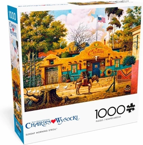 Buffalo Games - Charles Wysocki - Sunday Morning Stroll - 1000 Piece Jigsaw Puzzle for Adults -Challenging Puzzle Perfect for Game Nights - Finished Size is 26.75 x 19.75