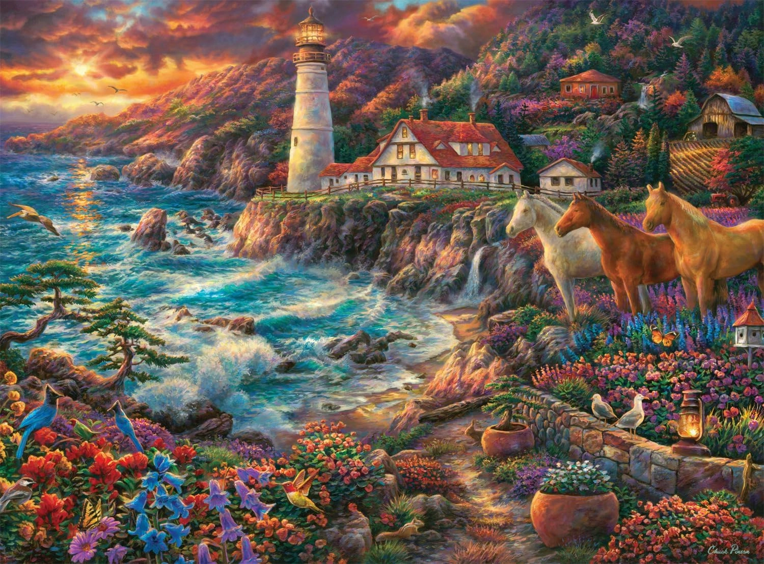 Buffalo Games - Chuck Pinson - Edge of Destiny - 1000 Piece Jigsaw Puzzle for Adults -Challenging Puzzle Perfect for Game Nights - Finished Size is 26.75 x 19.75