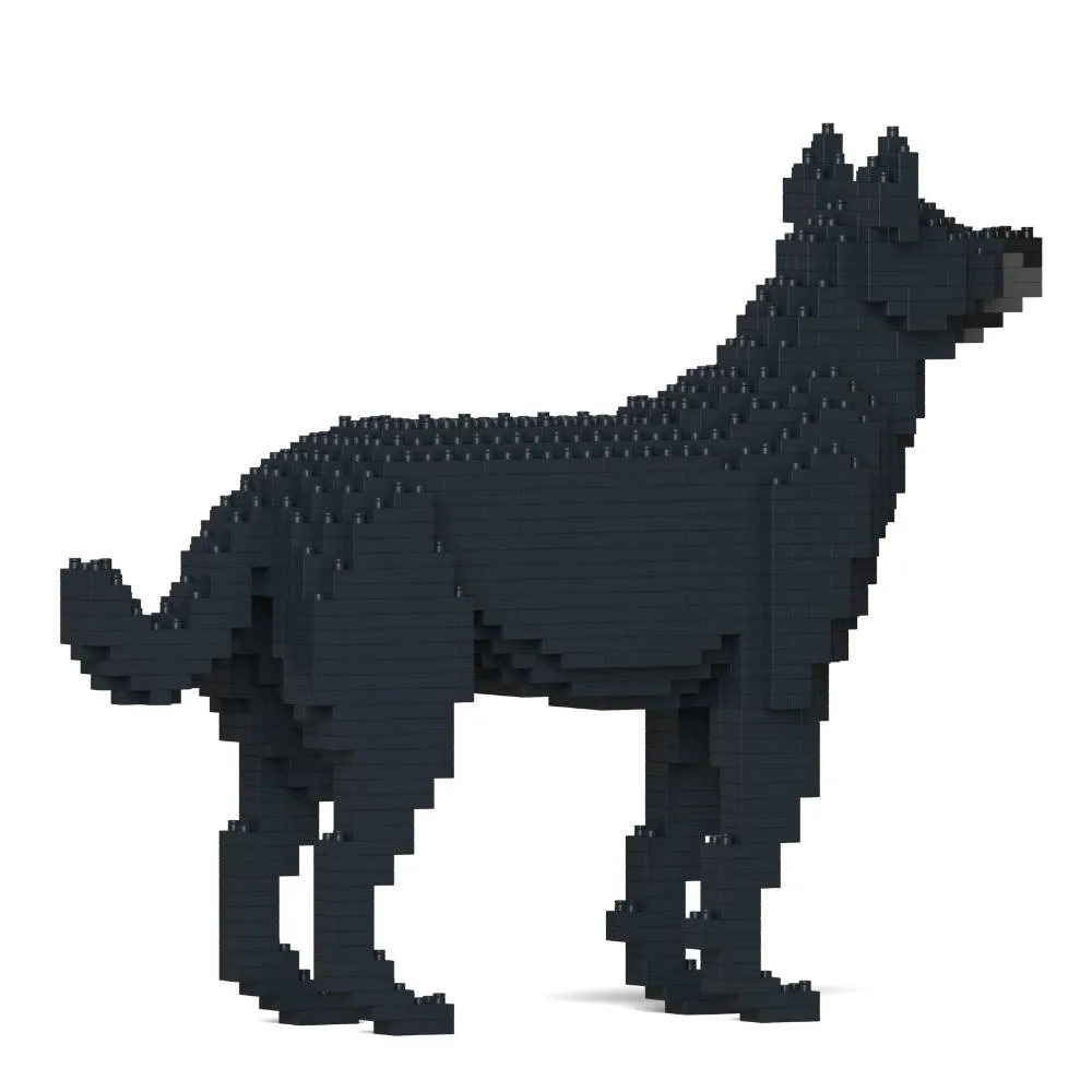 Building Blocks Model Black Mongrel Dog Pcs (Available in 2 Sizes)