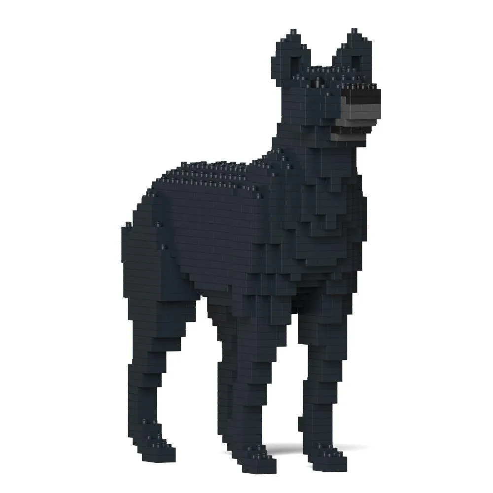 Building Blocks Model Black Mongrel Dog Pcs (Available in 2 Sizes)