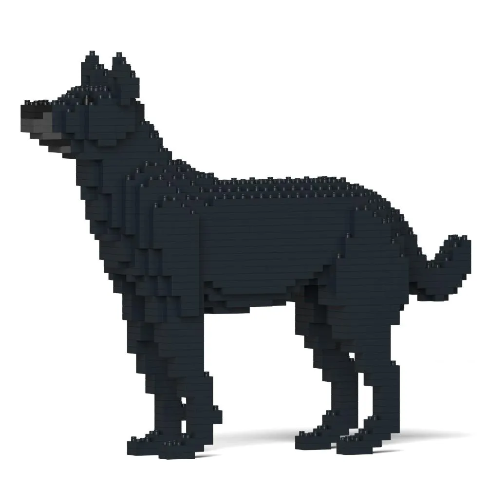 Building Blocks Model Black Mongrel Dog Pcs (Available in 2 Sizes)