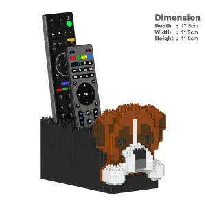 Building Blocks Model Boxer Dog Remote Control Stand 700 Pcs