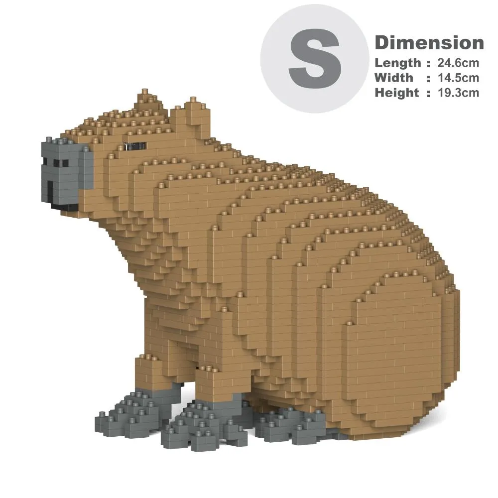 Building Blocks Model Capybara Mammal 1190 Pieces (Available in 2 Sizes)
