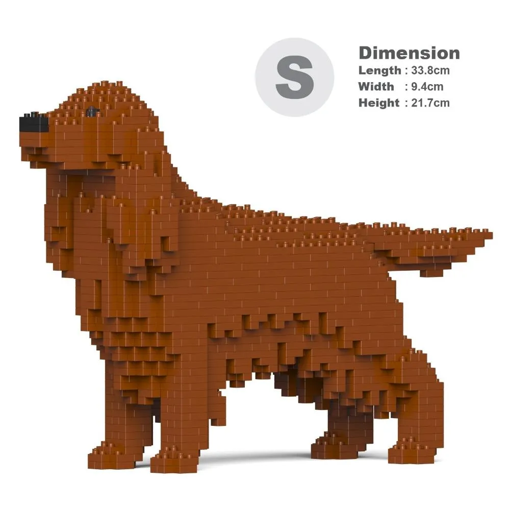 Building Blocks Model Irish Setter Dog 1040 Pieces (Available in 2 Sizes)