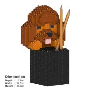 Building Blocks Model Poodle Dog Stationery Holder 430 Pcs