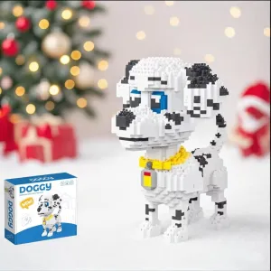 Building Toys for Kids, Boys & Girls, Ages 8 , Pet Spotted Dog Building Sets, Animal Figurine, Micro Building Blocks Kit for Adults 1238 PCS