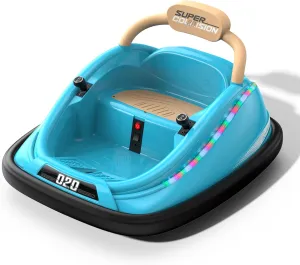 Bumper car, 12V Electric Kids-Bumper car Ride Toys with Remote and Music Function, Perfect Kids Gifts Baby Bumper car for Toddlers Ages 1-6 for Birthday, Children's Day, and Christmas,Red