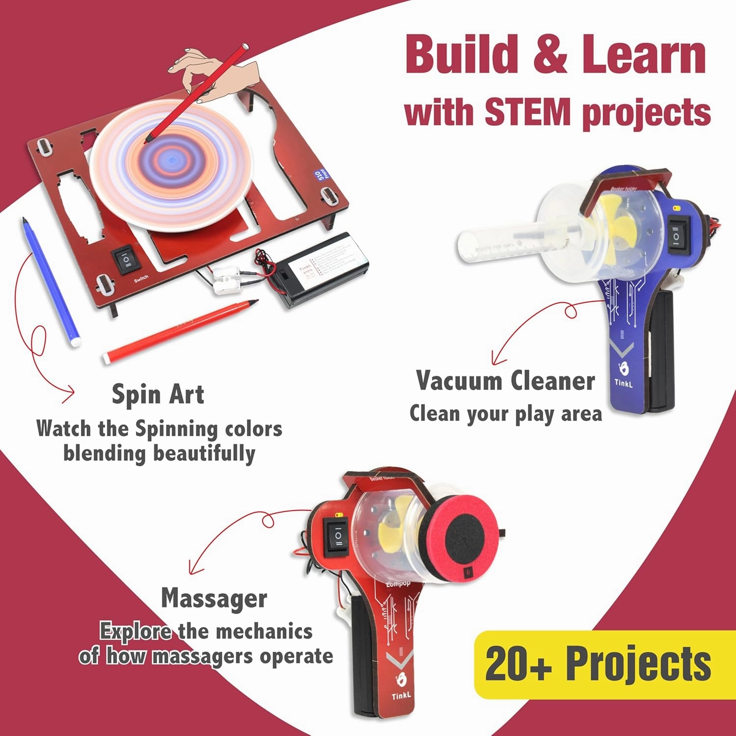 Butterfly EduFields STEM Kits for Boys Age 8-12 | 20  Projects & Activities | Science & Engineering Toys | Learning Gifts for Kids 8 9 10 11 12 | Ideal for Ages 8  Year Old Boys
