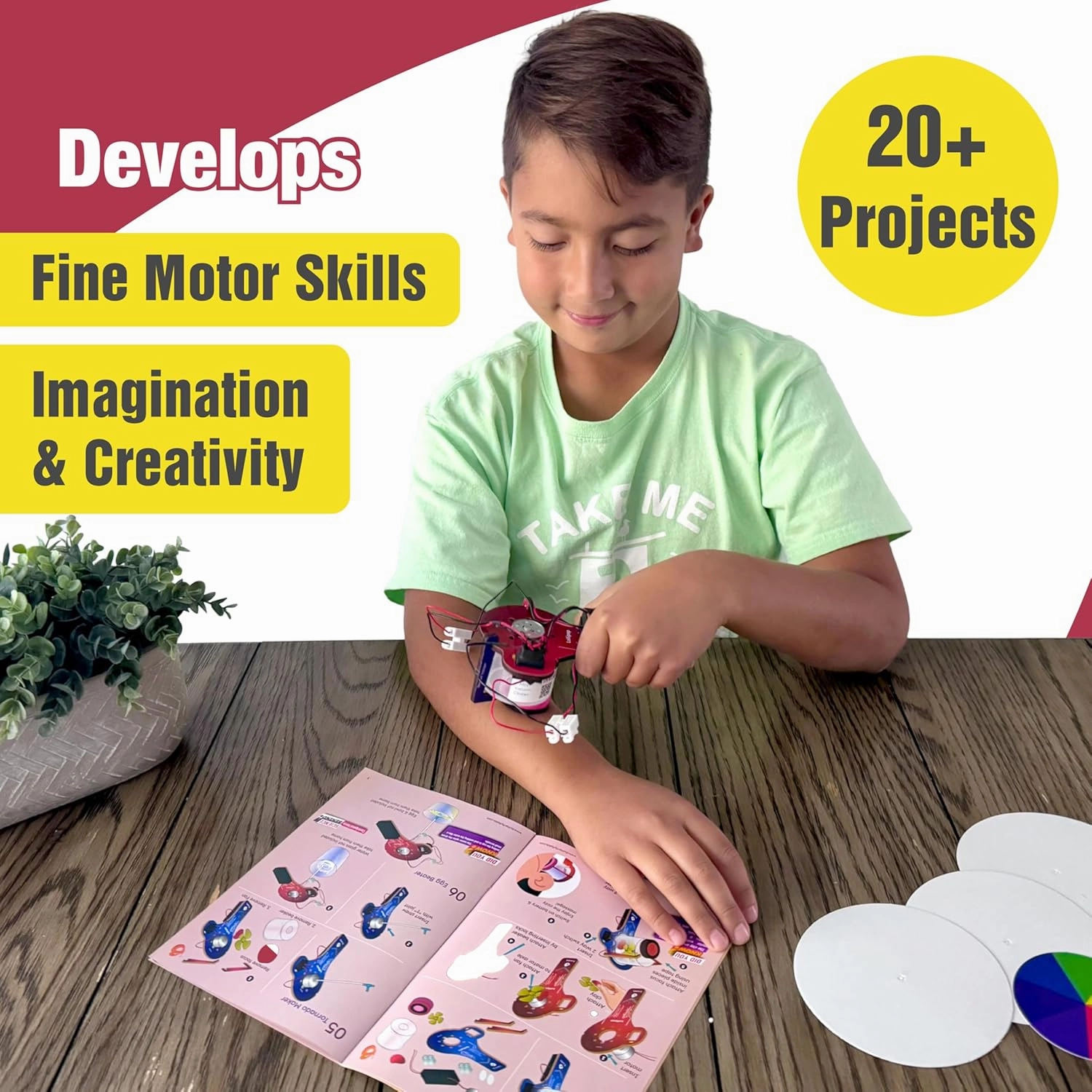 Butterfly EduFields STEM Kits for Boys Age 8-12 | 20  Projects & Activities | Science & Engineering Toys | Learning Gifts for Kids 8 9 10 11 12 | Ideal for Ages 8  Year Old Boys