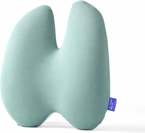 C CUSHION LAB Extra Dense Lumbar Pillow - Patented Ergonomic Multi-Region Firm Back Support for Lower Back Pain Relief - Lumbar Support Cushion with Strap for Office Chair, Car, Sofa - Wellness Green