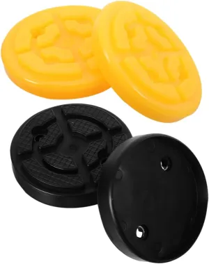 Cabilock 4Pcs High Strength Rubber Lift Pads for Car Jacks Slip and Durable Automotive Lift Accessories Noise Reduction Compatible with Two Post Models Thickened Design