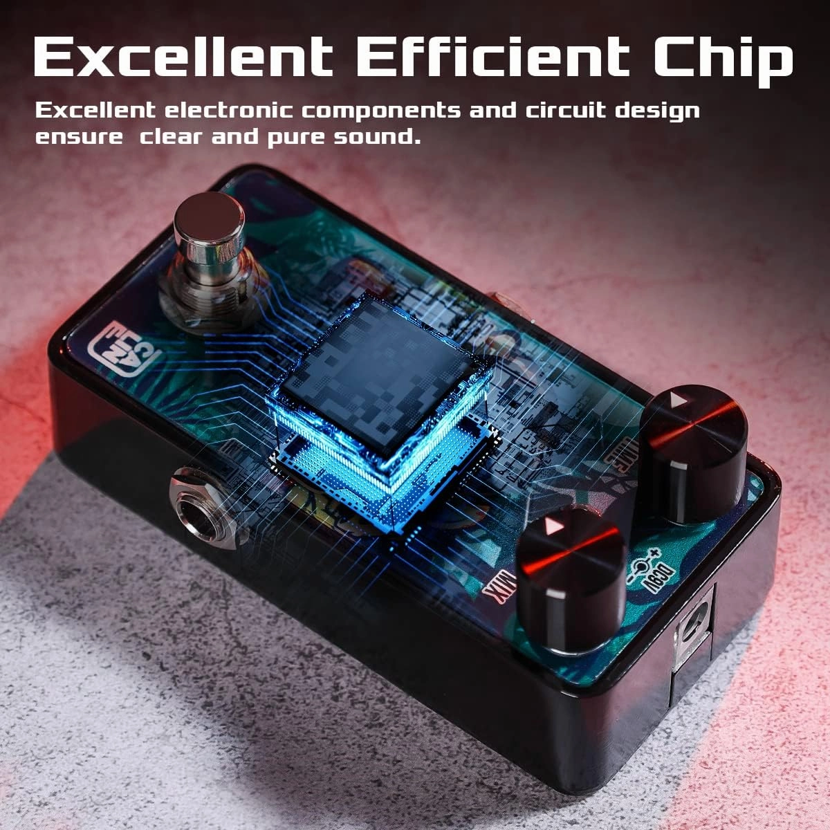 Caline Mini Guitar Overdrive Pedal G002 G Series Mid-rich Vintage Overdrive for Electric Guitar Bass True Bypass