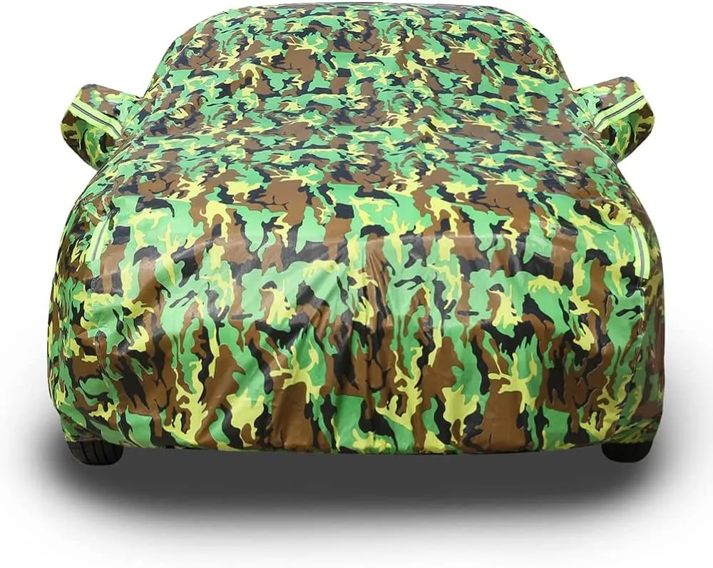 Car Cover for Nissan Pulsar Visia/Pulsar Acenta/N-Connecta/N-Vision/Tekna 2014-2019 Suitable Allweather Snow Protectionwaterproof Rainproof Full Coverage of UV Ray Proof Durable,Green