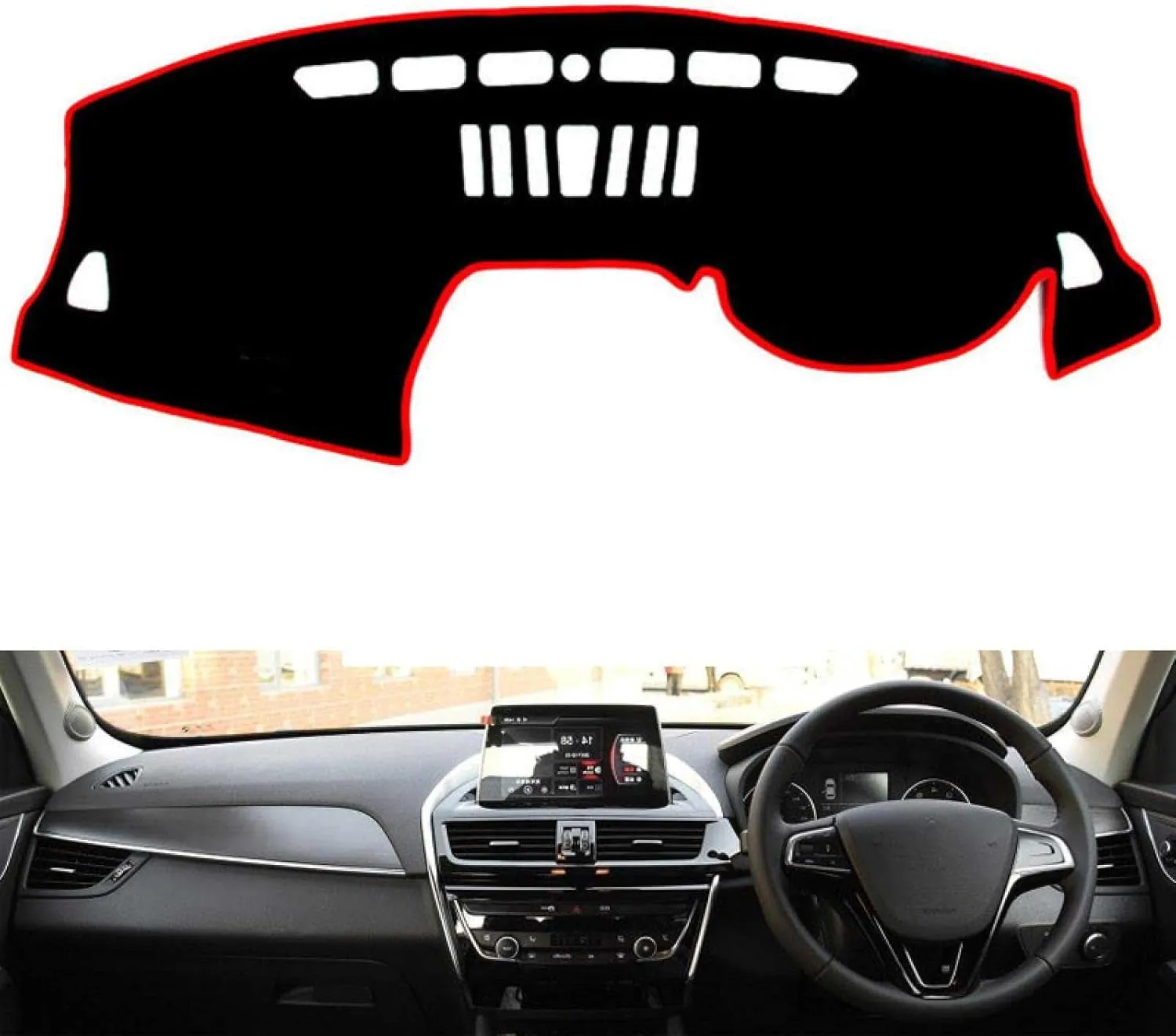 Car Dashboard Cover for Borgward BX5 BX6 2016-2018, Dash Cover Mat Center Console Cover Dustproof Sunshield Protector Pad Accessories,RHD