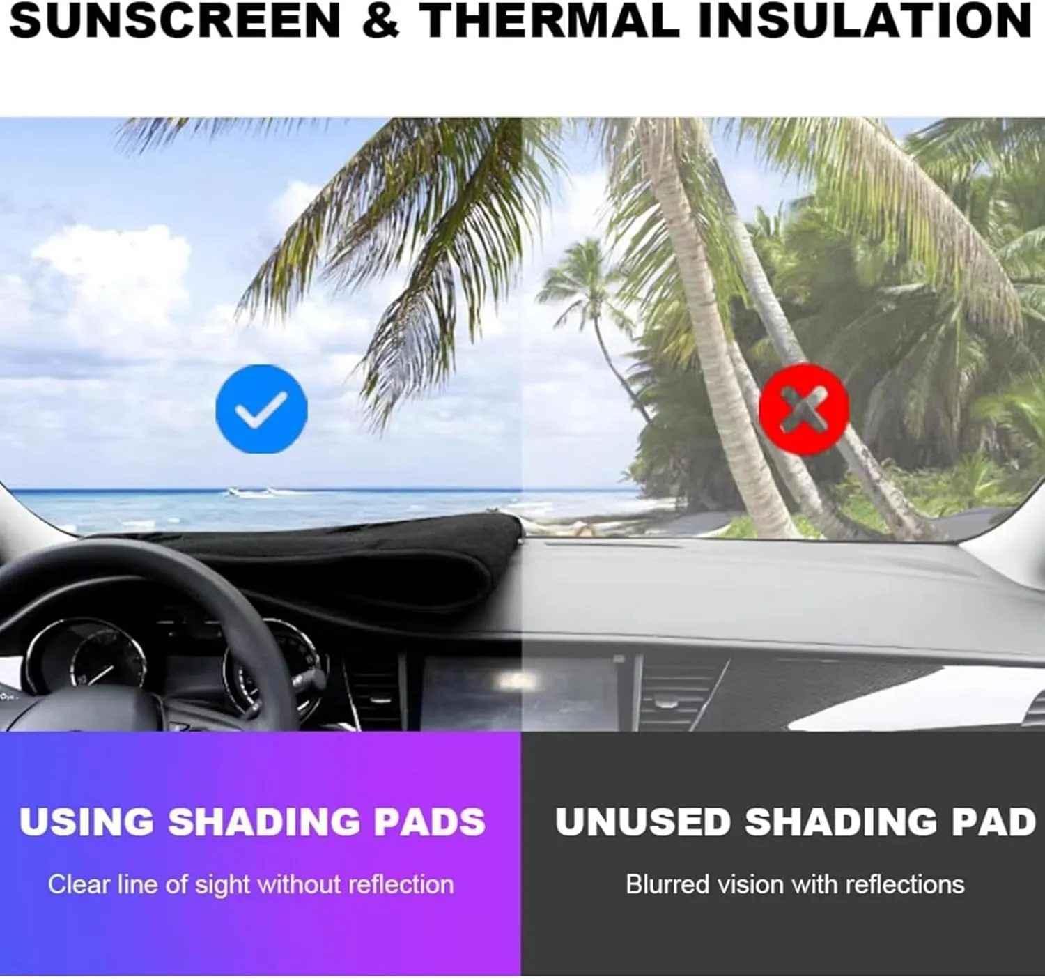 Car Dashboard Cover for Borgward BX5 BX6 2016-2018, Dash Cover Mat Center Console Cover Dustproof Sunshield Protector Pad Accessories,RHD