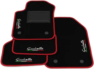 Car Floor Mats for Alfa Romeo Giulietta,Leather Cargo Liners Double Row Design Floor Liners All Weather Full Cover Protection Durable Automotive Floor Mats