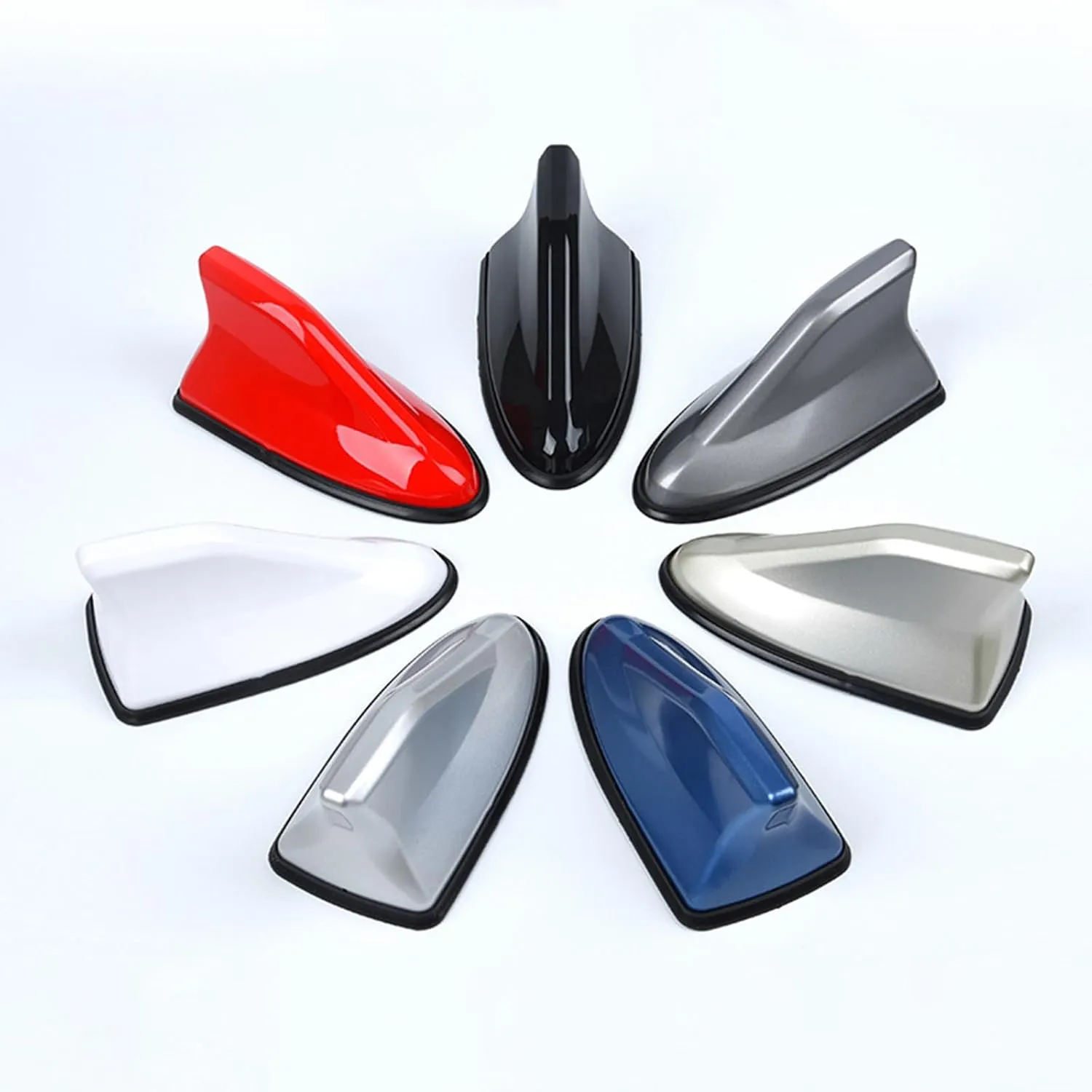Car Shark Fin Antenna Cover for Renault Scenic/Grand Scénic/Xmod IV III II I J9 R9 JZ JM JA 2000-2024 Automotive Signal Roof Aerial Cover Car Roof Aerial Caps,Silver
