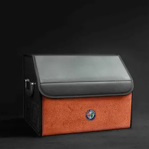 Car Trunk Storage Box for Alfa Romeo Junior SUV/Tonale/Tonale PHEV Typ 965/Stelvio 949 facelift,Fashion Unique Large Space With logo Storage Box Customized solid and resistant Durable Containment Bag