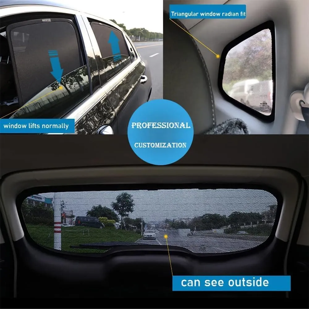 Car Window Shades for Opel Astron, Breathable Sunshade Screens Durable Magnetic Fully Covered UV Protection Car Accessories,7pcs