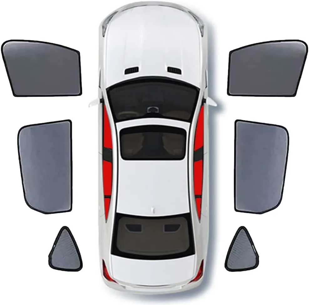 Car Window Sunshade for Suzuki Super vitra Half Shade Car Interior Curtain Stretchable Breathable Sunshade Screens Durable Car Accessories,6pcs