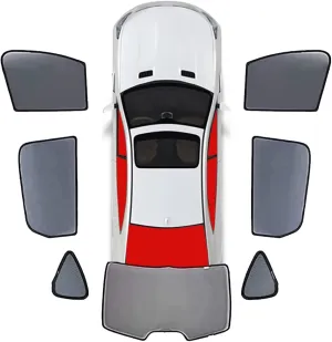 Car Window Sunshade for Suzuki Vitra 2014 2015 2016 2017 2018 2019 Half Shade Car Interior Curtain Stretchable Breathable Sunshade Screens Durable Car Accessories,7pcs