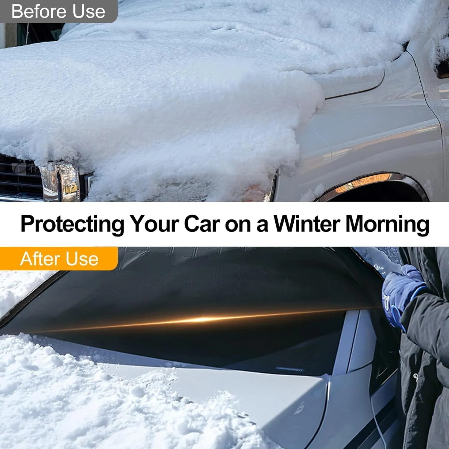Car Windshield Cover for Mazda Biante 2008-2018,Sun Shade Snow Cover with Dust Water Resistent,B