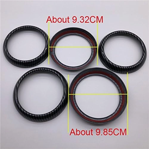 Car Air Conditioning Air Outlet Decoration Trim Ring Sticker for Mercedes Benz C117 X156 W246 CLA GLA Class (Carbon fiber style)