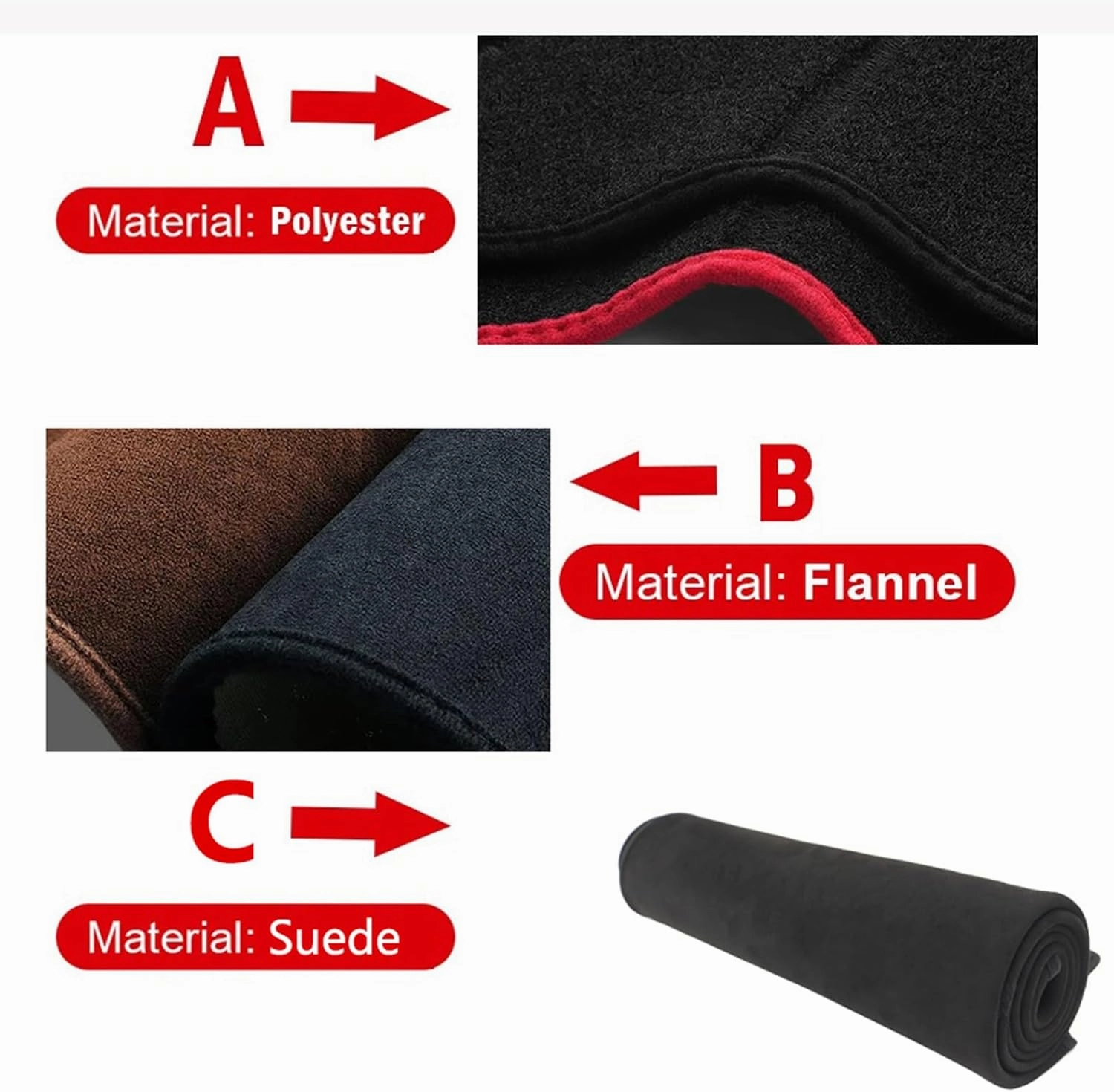 Car Dashboard Cover for Ravon Nexia R3 2015-2020 Car Dashboard Cover Pad Center Console Dash Mat Anti-Sun Protector Pad Style A