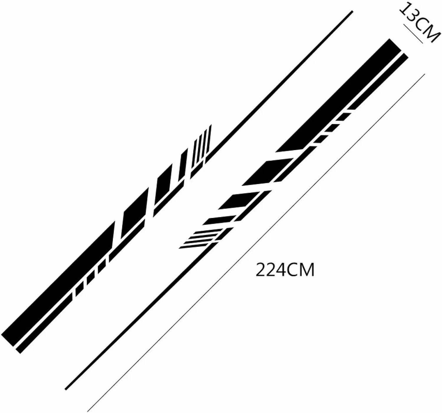 Car Decal for Audi A4 A3 A6 C6 C5 A5 A1 A7 A8 Q5 Q7 Q3 Q1 TT TTS, Car Side Door Stickers Sport Stripe Vinyl Decor Dcals