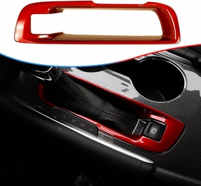 Car Gear Shift Panel Trim, for Chevrolet Malibu 2016 2017 2018 2019 2020 2021 2022 2023 2024 - ABS Wine Red Sport Interior Trim Full Set Accessories