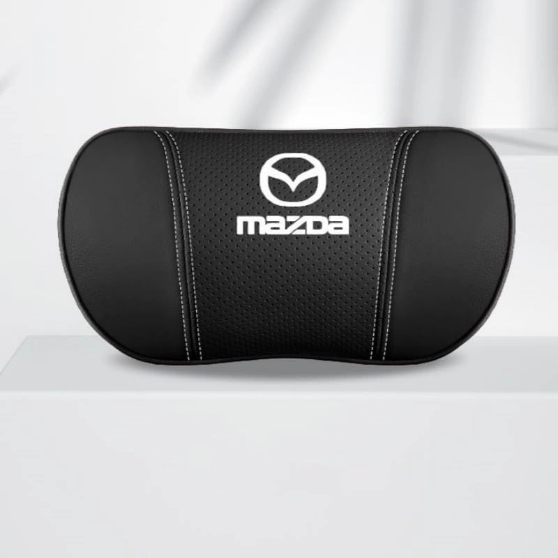 Car Headrest Lumbar Support Cushion for Mazda Biante 2008-2018, Car Lumbar Support Pillow and Car Neck Pillow Kit, Driver Seat Backrest, Seat Covers Accessories,A