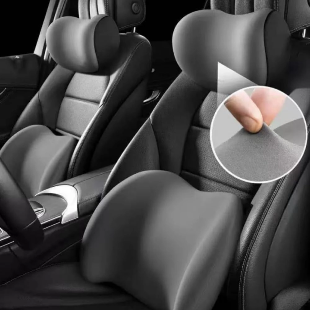 Car Headrest Lumbar Support Cushion for Suzuki Tianyu Super vitra Fengyu Jimny Ergonomic for Neck Pain Relief Breathable Removable and Washable for Car Long Trips Use,Blue