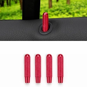 Car Modified Screw Thread Style Door Bolt Lock Pin Switch for Mercedes Benz A B GLA CLA 2016-2018 (Red)