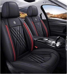 Car Seat Covers Full Set for Nissan Qashqai J11 Visia/Acenta/N-Connecta/N-Vision/Tekna 2013-2023, Leather Seat Covers,Leather Seat Covers Full Set,5 Seats Automotive Vehicle(B)