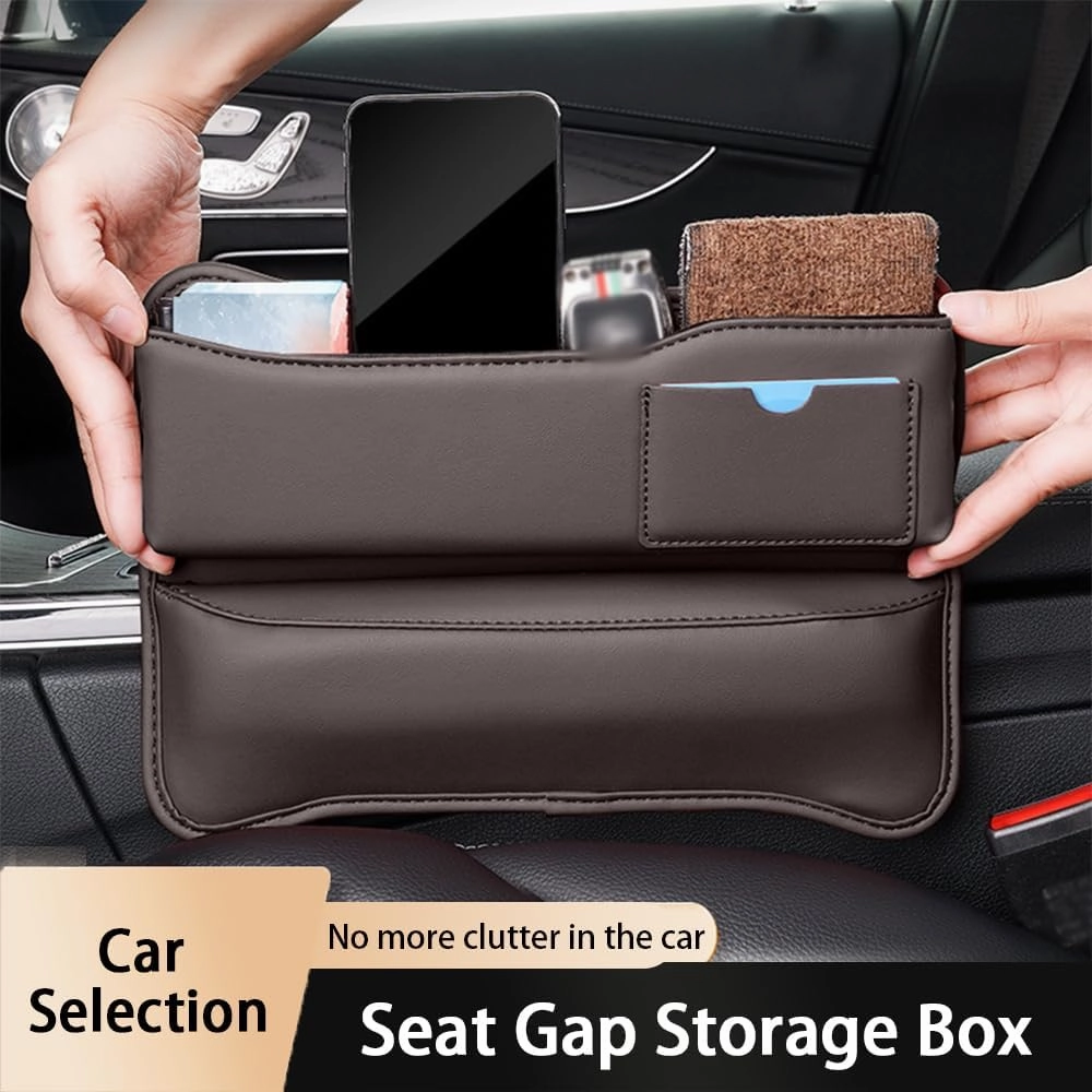 Car Seat Gap Storage Box for Mini Paceman R61 Cooper/D/S/SD/JCW 3-Door 2013 2014 2015 2016, Car Storage Box Seat Gap Storage Box Car Clamp Storage Bag Neat Car Supplies