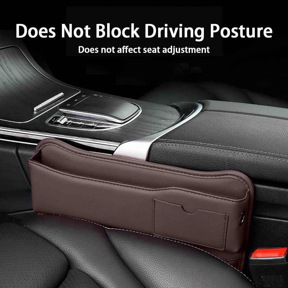 Car Seat Gap Storage Box for Mini Paceman R61 Cooper/D/S/SD/JCW 3-Door 2013 2014 2015 2016, Car Storage Box Seat Gap Storage Box Car Clamp Storage Bag Neat Car Supplies